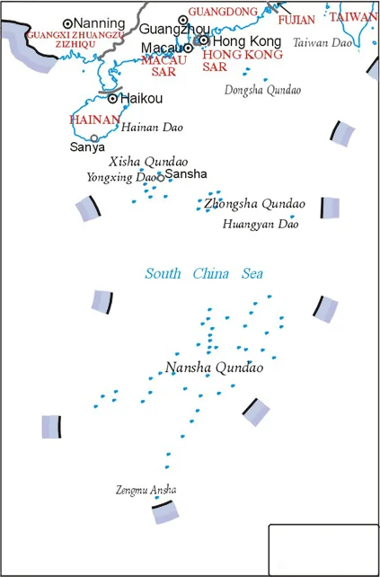 South China Sea inset map South China Sea inset map
